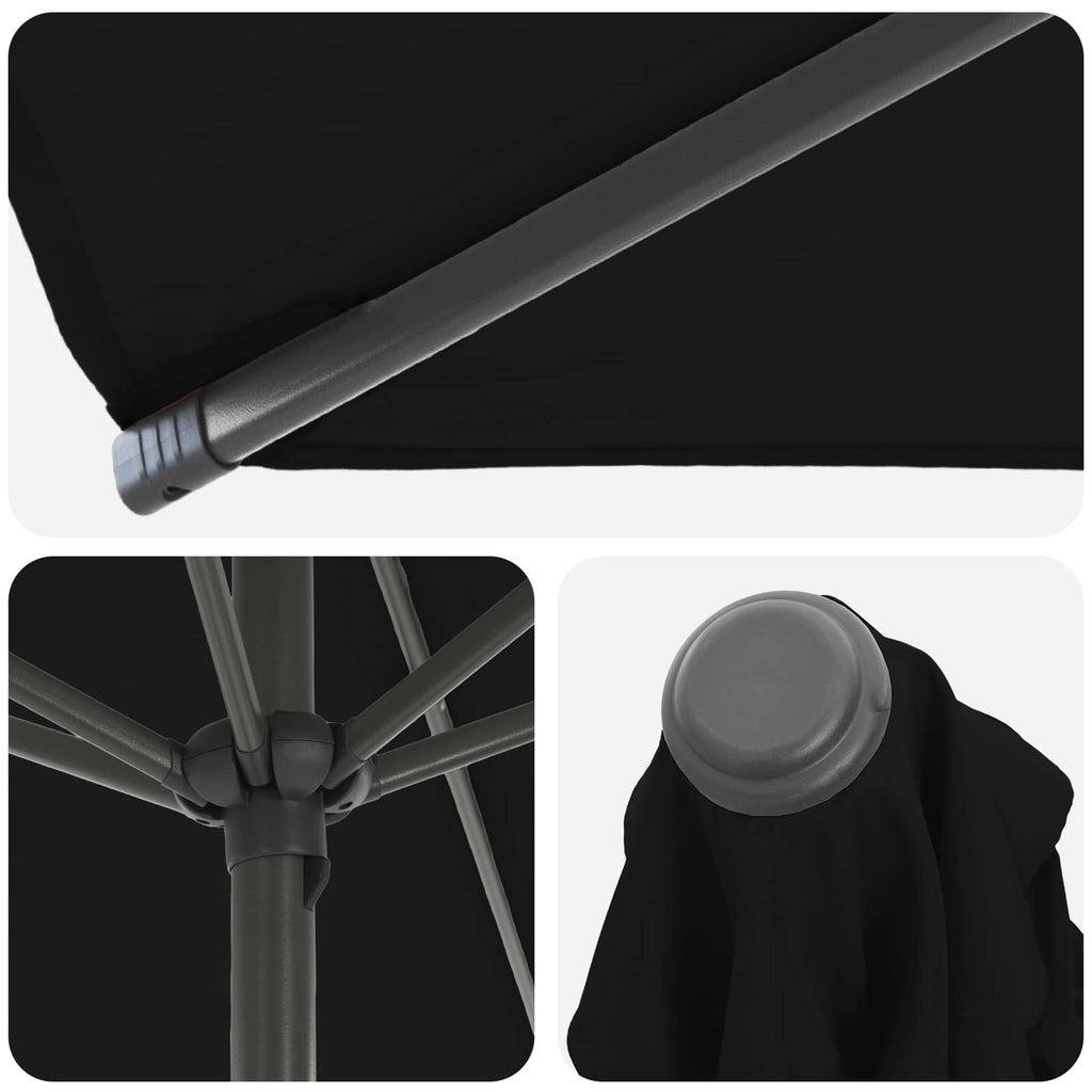 vidaXL Parasol ogrodowy z podstawą 200 x 300 cm Poliester Prostokątny