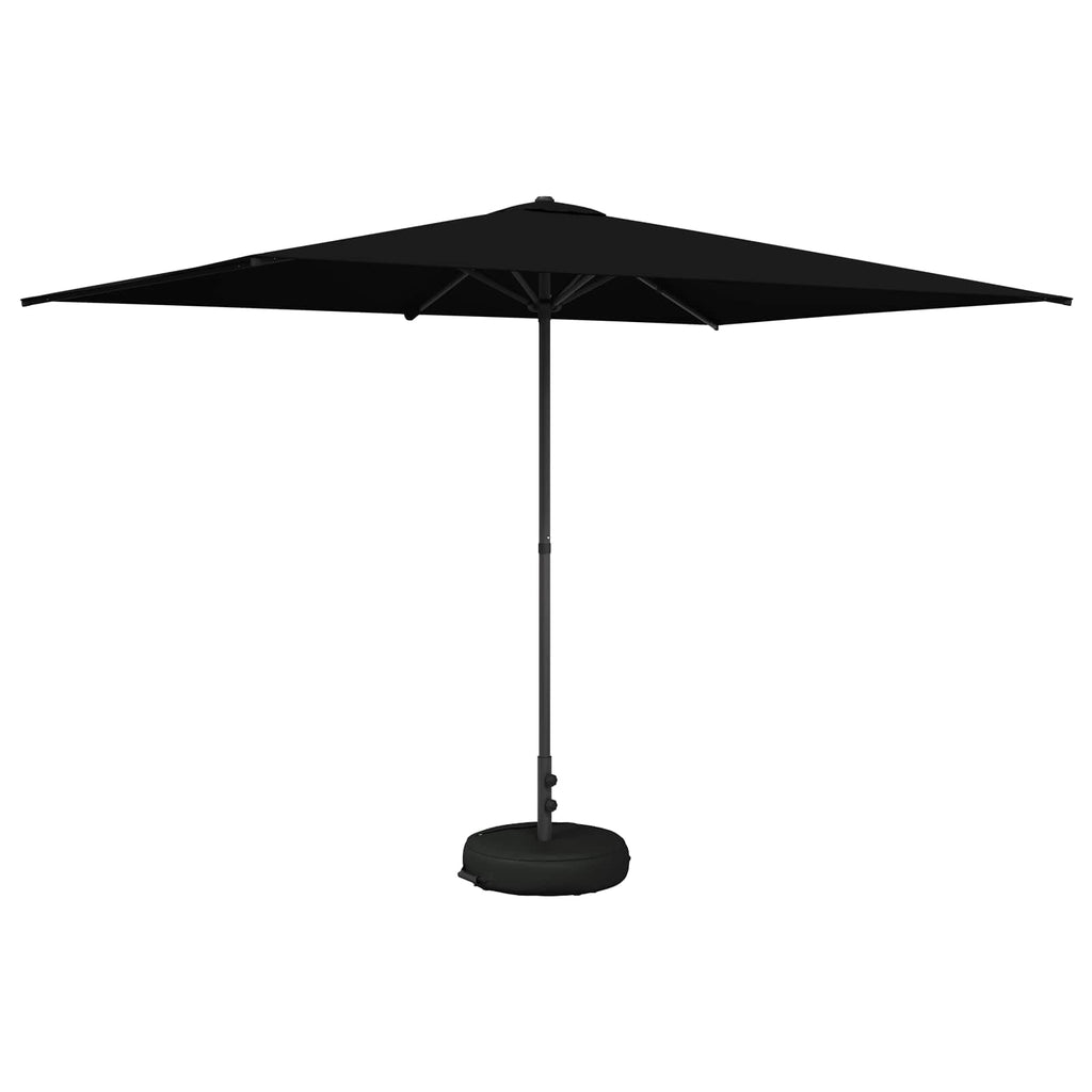 vidaXL Parasol ogrodowy z podstawą 200 x 300 cm Poliester Prostokątny