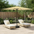 vidaXL Parasol ogrodowy z podstawą 200 x 300 cm Poliester Prostokątny