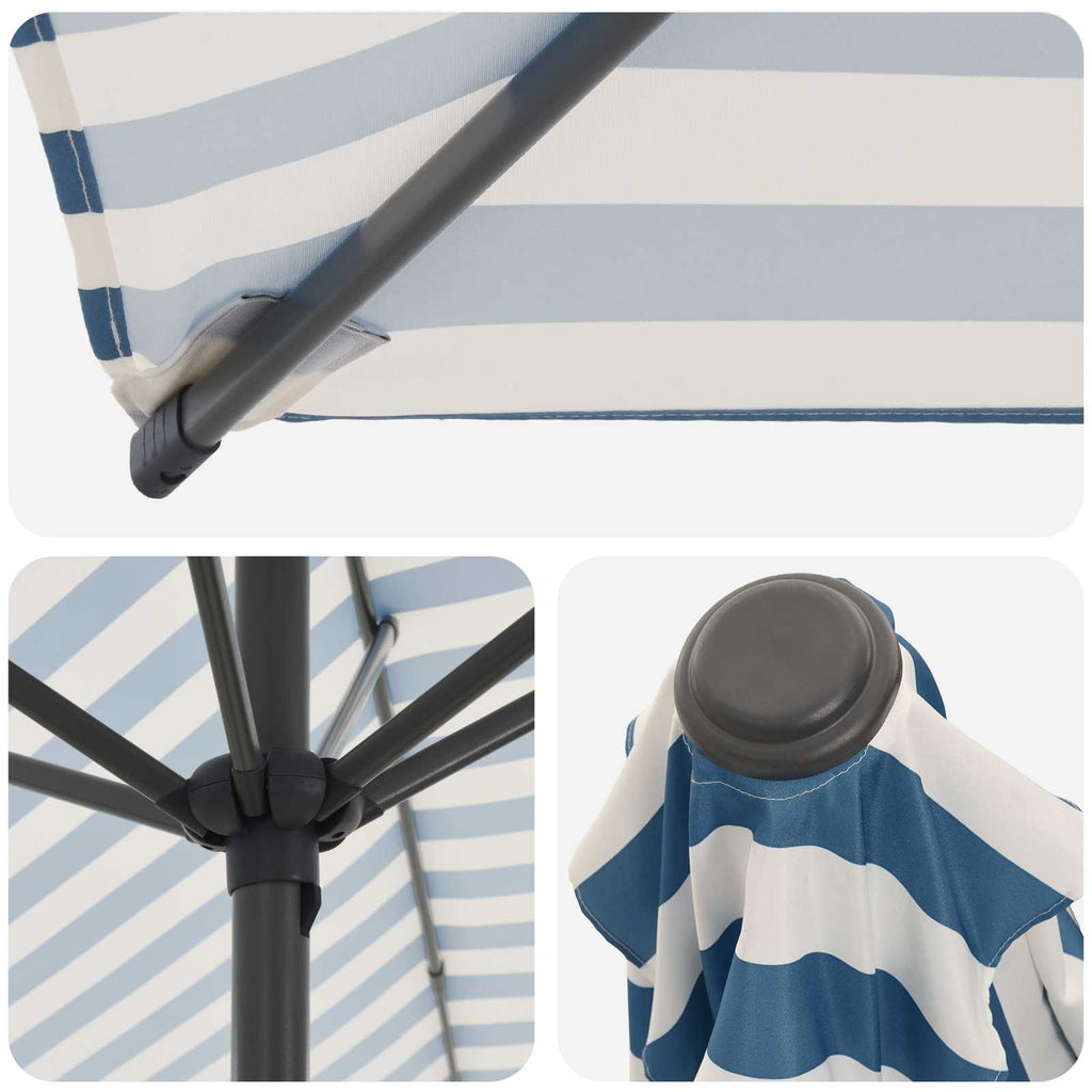 vidaXL Parasol ogrodowy z podstawą 200 x 300 cm Poliester Prostokątny