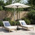 vidaXL Parasol ogrodowy z podstawą 230 x 230 cm Poliester Prostokątny