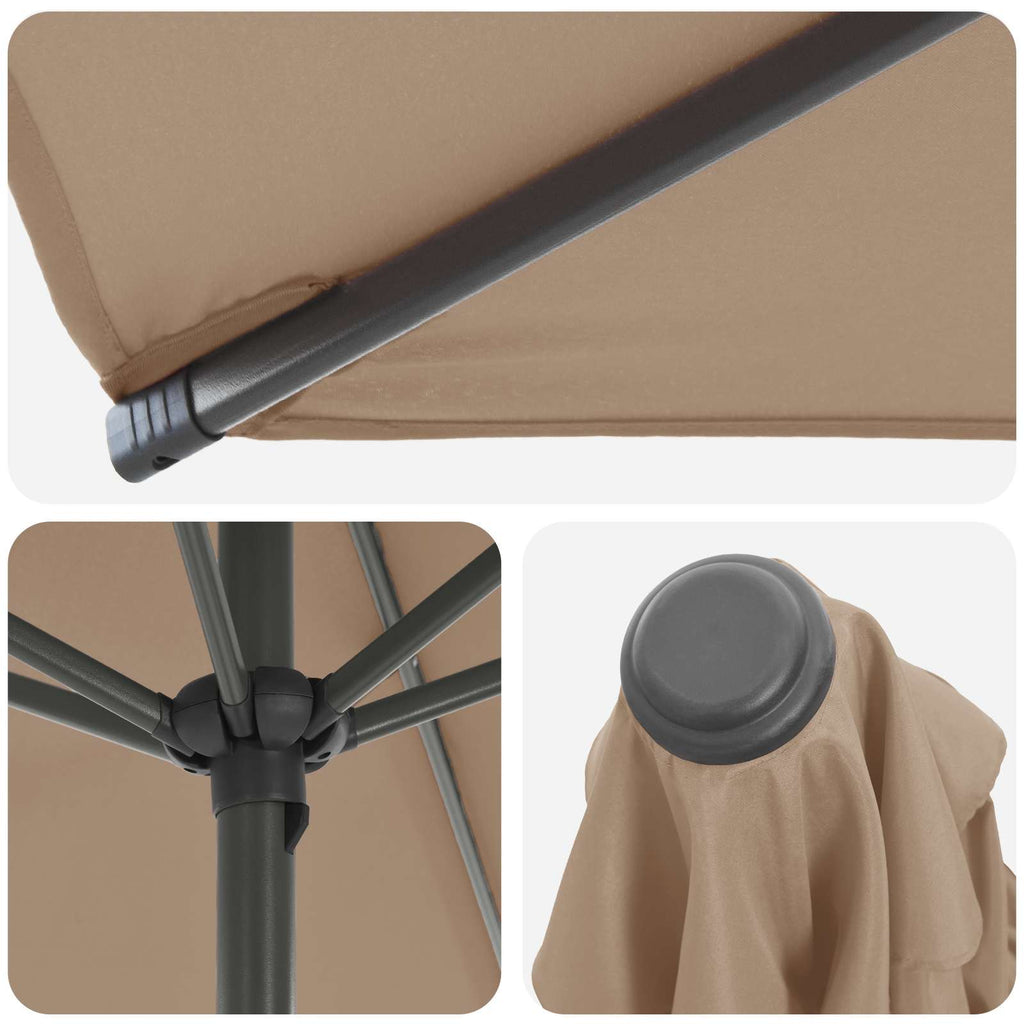 vidaXL Parasol ogrodowy z podstawą 230 x 230 cm Poliester Prostokątny