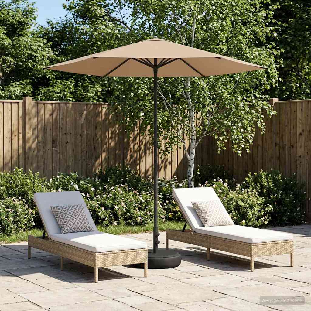 vidaXL Parasol ogrodowy z podstawą 230 x 230 cm Poliester Prostokątny