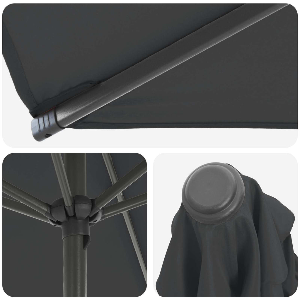 vidaXL Parasol ogrodowy z podstawą 230 x 230 cm Poliester Prostokątny