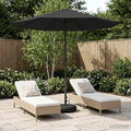 vidaXL Parasol ogrodowy z podstawą 230 x 230 cm Poliester Prostokątny