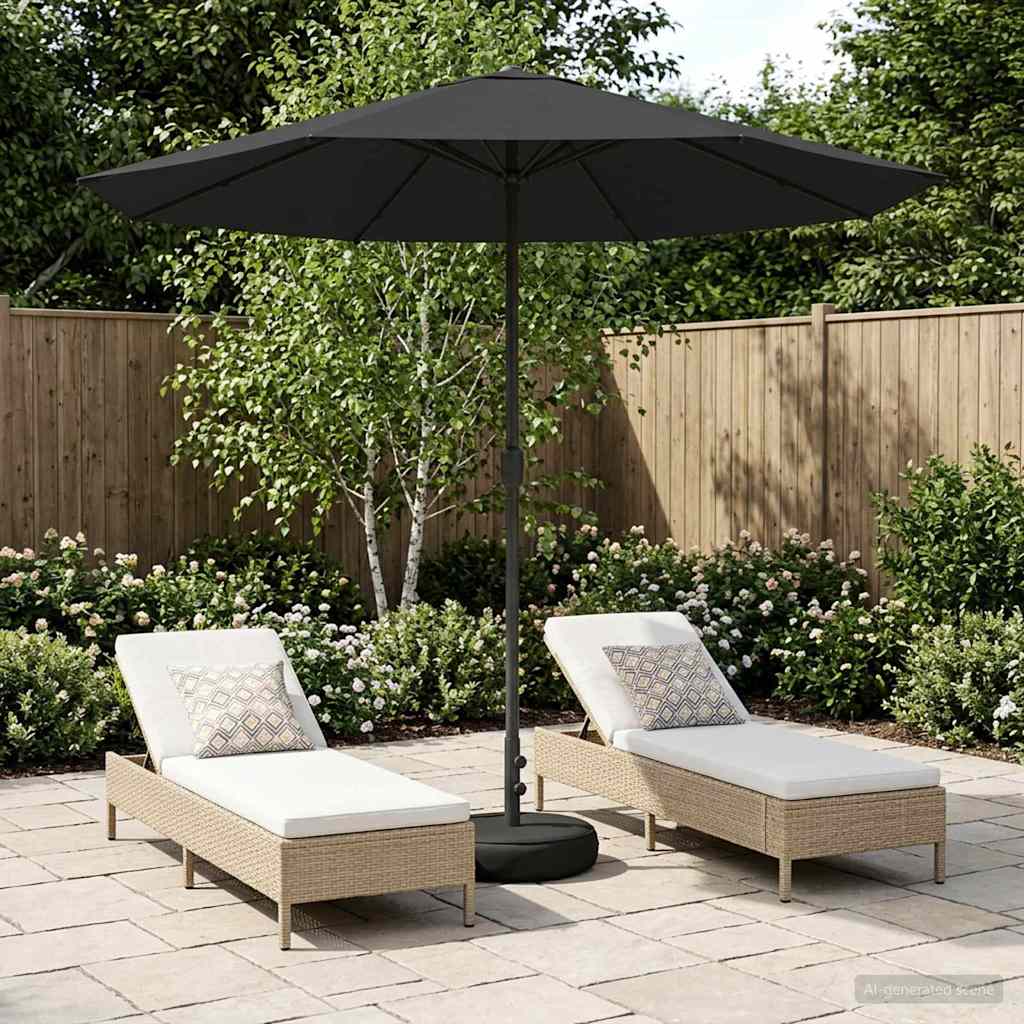 vidaXL Parasol ogrodowy z podstawą 230 x 230 cm Poliester Prostokątny
