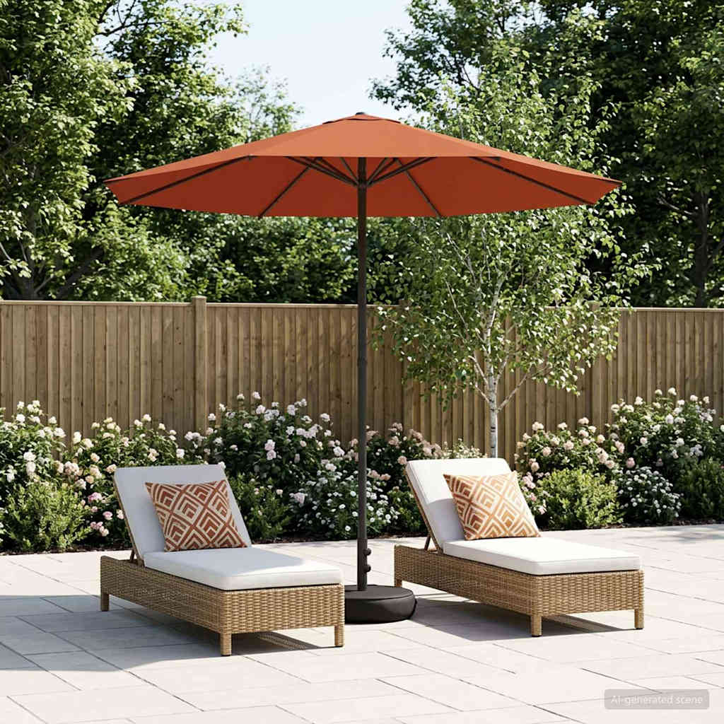 vidaXL Parasol ogrodowy z podstawą 230 x 230 cm Poliester Prostokątny