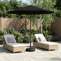 vidaXL Parasol ogrodowy z podstawą 230 x 230 cm Poliester Prostokątny