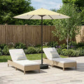 vidaXL Parasol ogrodowy z podstawą 230 x 230 cm Poliester Prostokątny