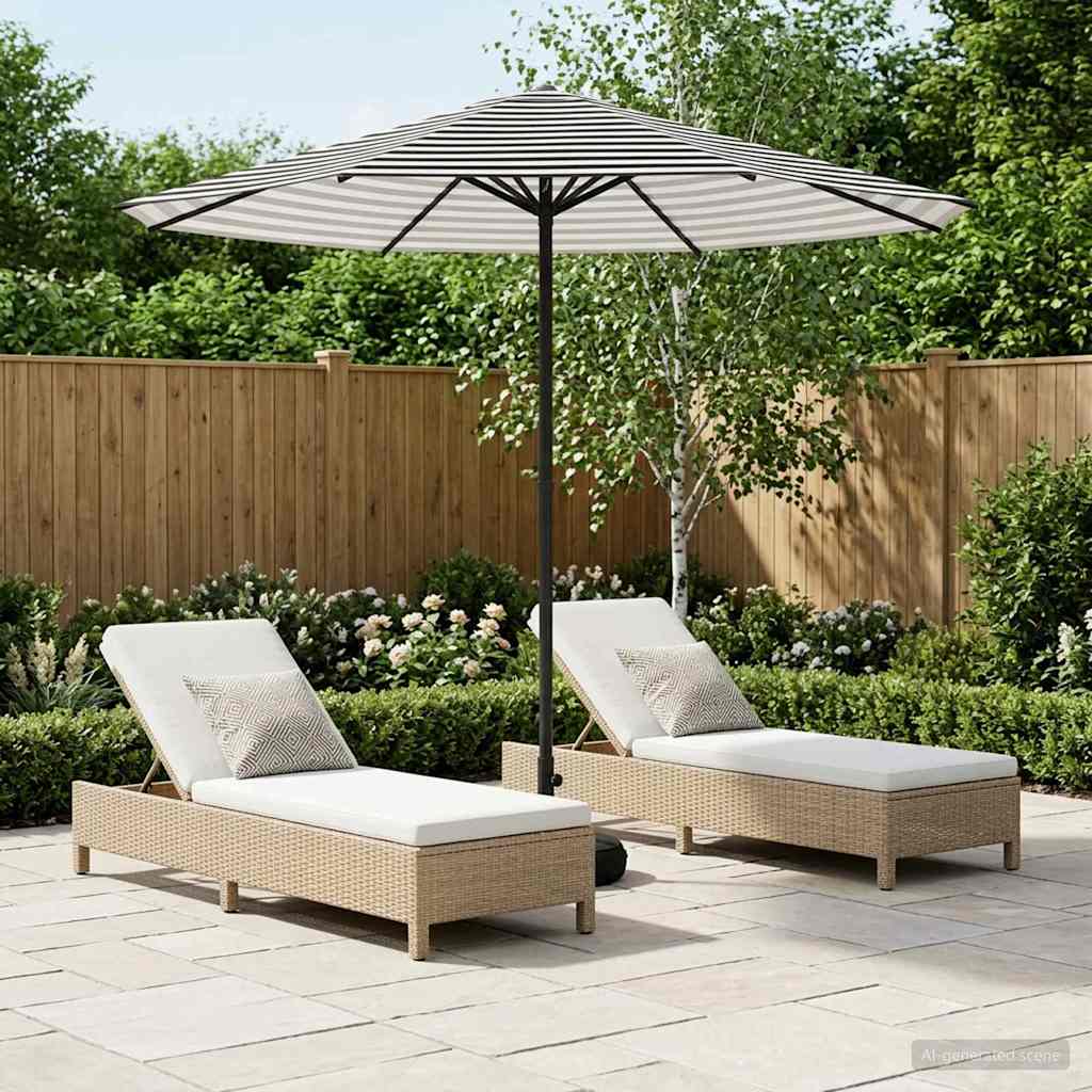 vidaXL Parasol ogrodowy z podstawą 230 x 230 cm Poliester Prostokątny