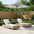 vidaXL Parasol ogrodowy z podstawą 230 x 230 cm Poliester Prostokątny