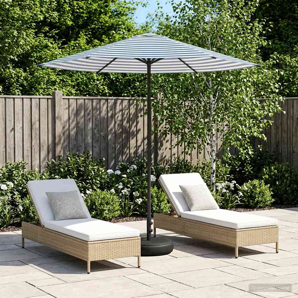 vidaXL Parasol ogrodowy z podstawą 230 x 230 cm Poliester Prostokątny