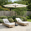 vidaXL Parasol ogrodowy z podstawą 270 x 270 cm Poliester Prostokątny