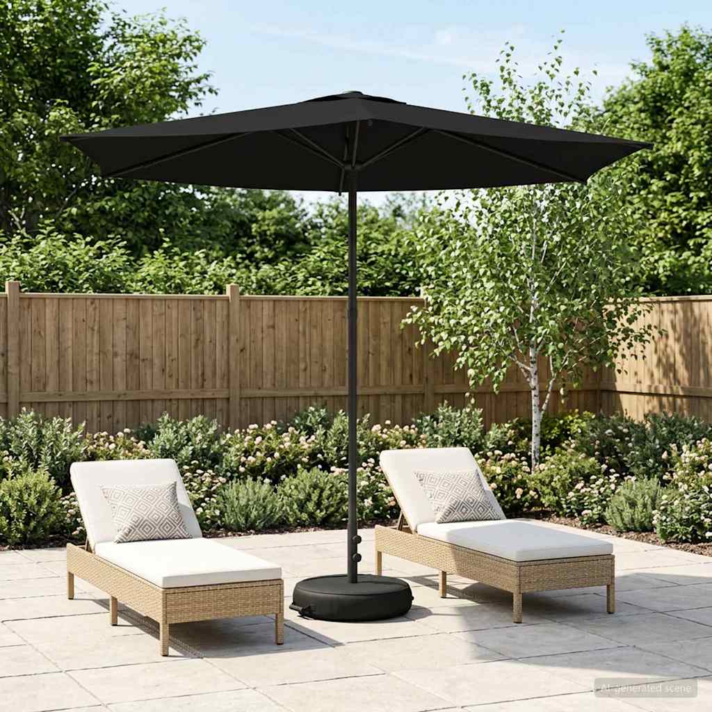 vidaXL Parasol ogrodowy z podstawą 270 x 270 cm Poliester Prostokątny