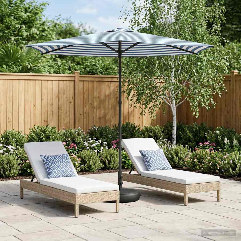 vidaXL Parasol ogrodowy z podstawą 270 x 270 cm Poliester Prostokątny