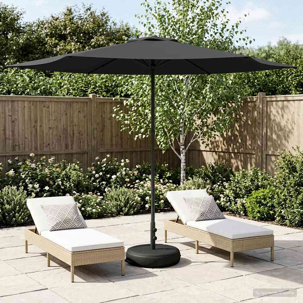 vidaXL Parasol ogrodowy z podstawą 300 x 300 cm Poliester Prostokątny