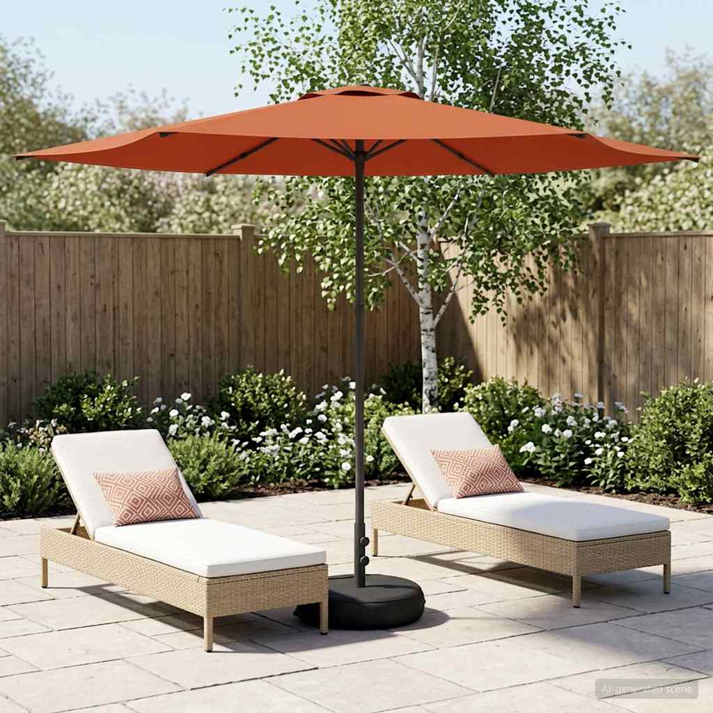 vidaXL Parasol ogrodowy z podstawą 300 x 300 cm Poliester Prostokątny