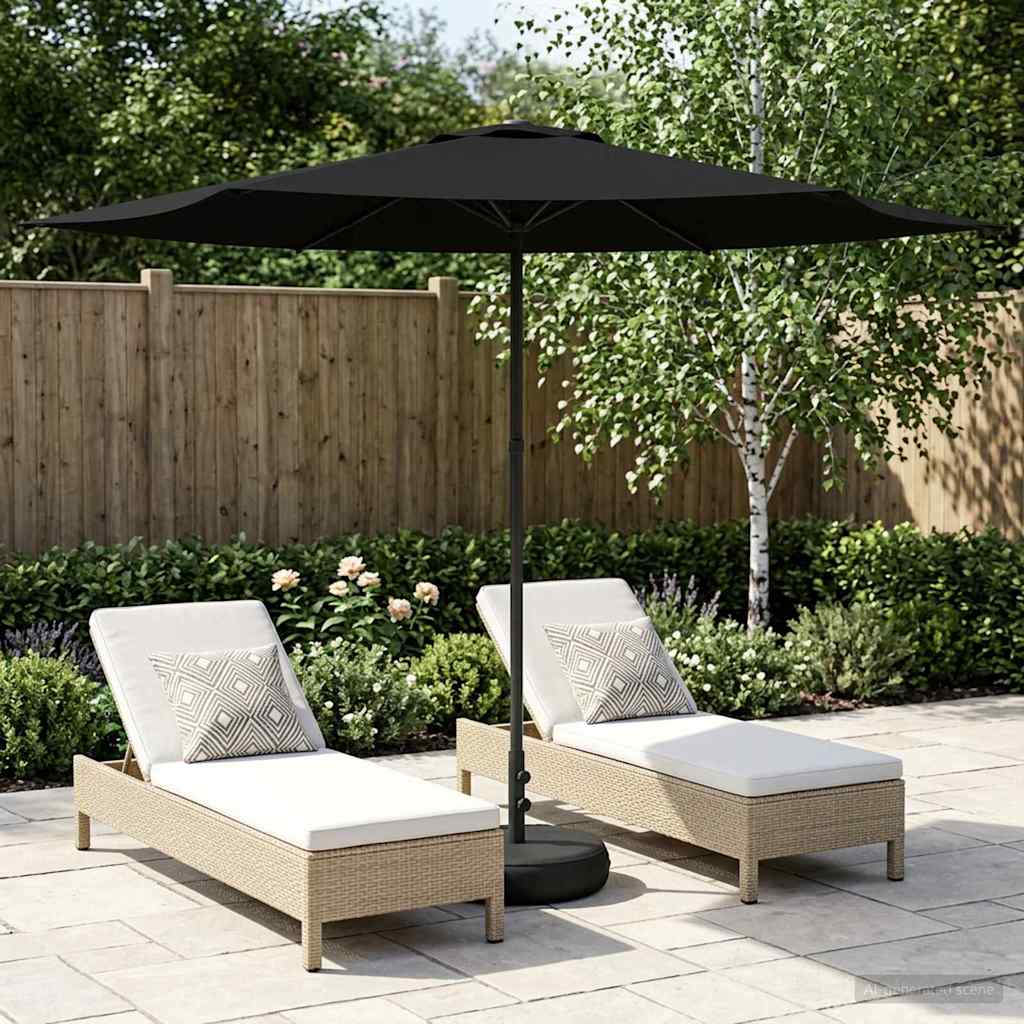 vidaXL Parasol ogrodowy z podstawą 300 x 300 cm Poliester Prostokątny