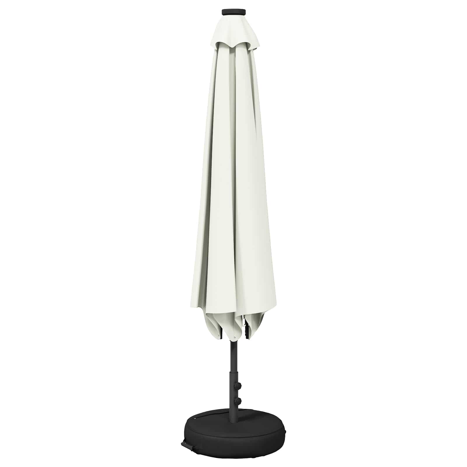 vidaXL Parasol ogrodowy z oświetleniem LED i podstawą 200 x 300 cm