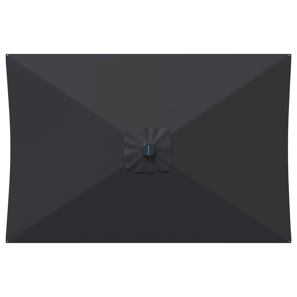 vidaXL Parasol ogrodowy z oświetleniem LED i podstawą 200 x 300 cm