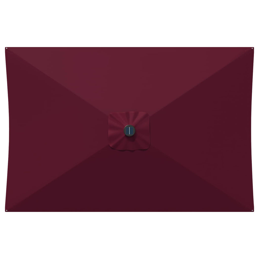 vidaXL Parasol ogrodowy z oświetleniem LED i podstawą 200 x 300 cm
