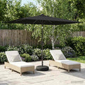 vidaXL Parasol ogrodowy z oświetleniem LED i podstawą 200 x 300 cm