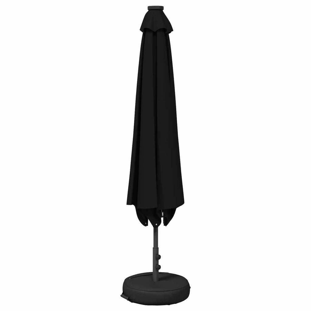 vidaXL Parasol ogrodowy z oświetleniem LED i podstawą 200 x 300 cm