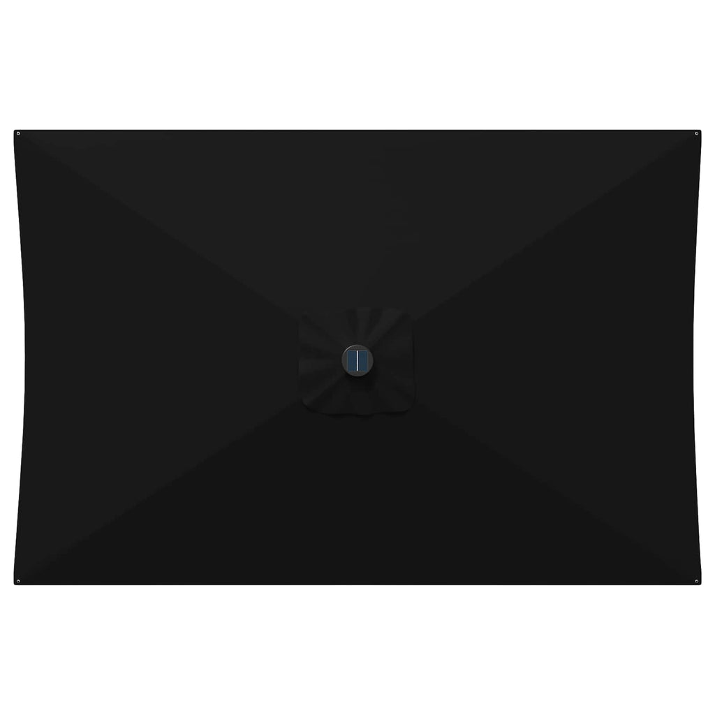 vidaXL Parasol ogrodowy z oświetleniem LED i podstawą 200 x 300 cm