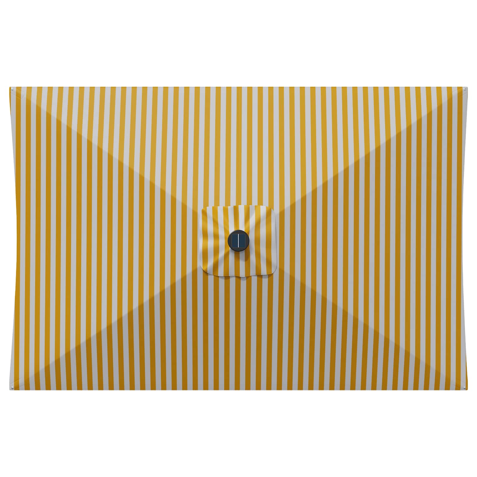 vidaXL Parasol ogrodowy z oświetleniem LED i podstawą 200 x 300 cm