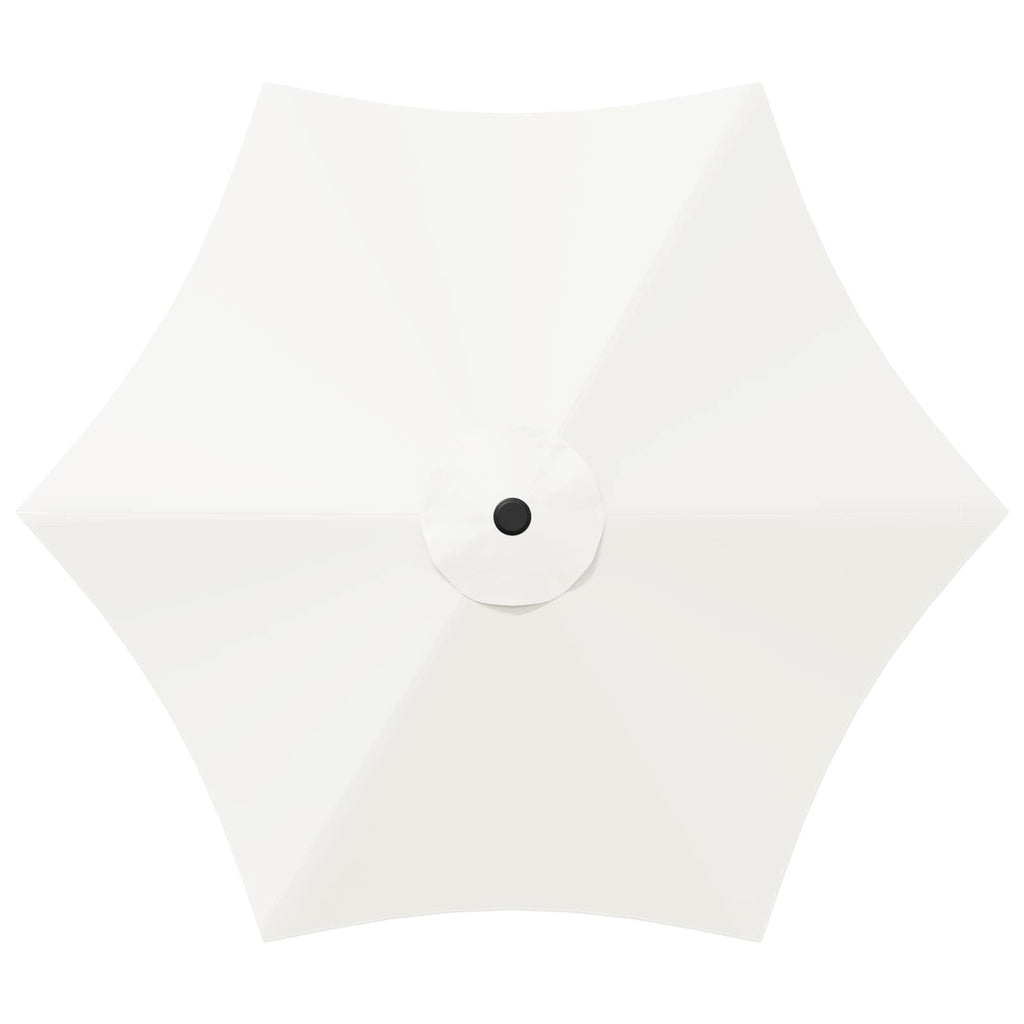 vidaXL Parasol ogrodowy z oświetleniem LED i podstawą 230 x 230 cm
