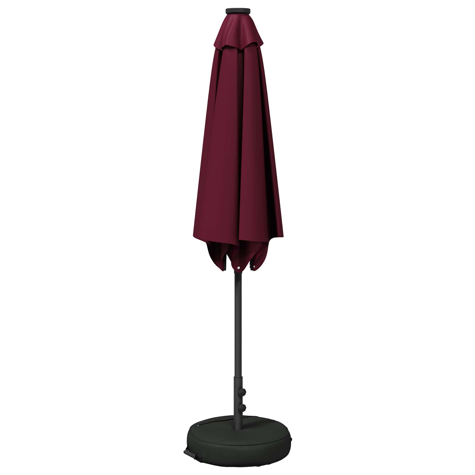 vidaXL Parasol ogrodowy z oświetleniem LED i podstawą 270 x 270 cm