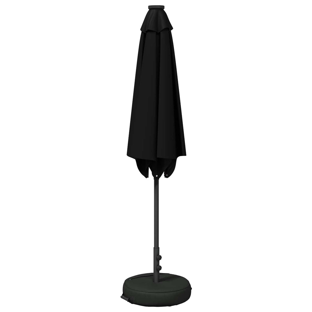 vidaXL Parasol ogrodowy z oświetleniem LED i podstawą 270 x 270 cm