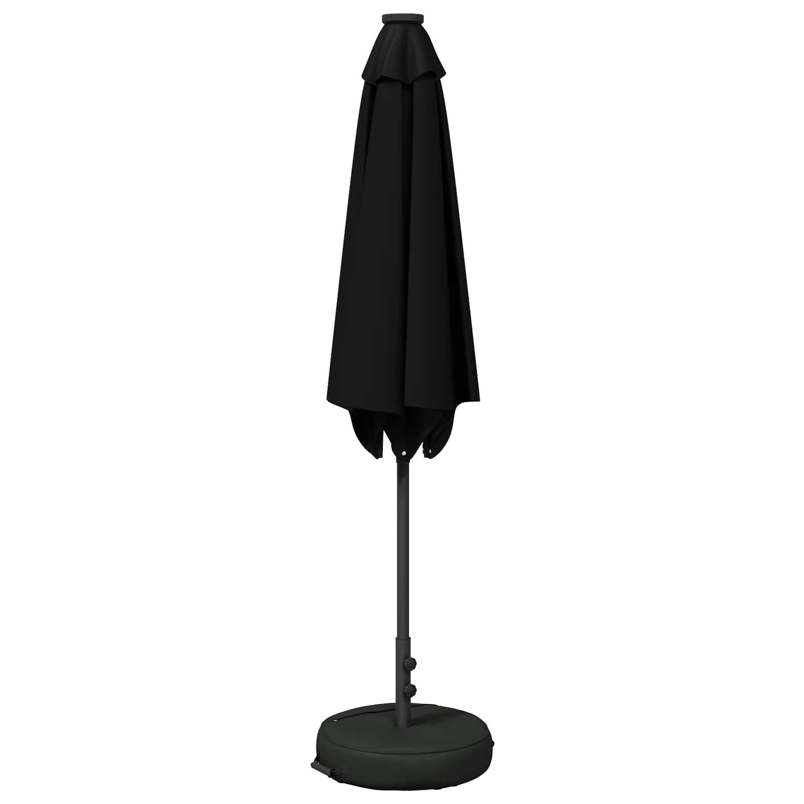 vidaXL Parasol ogrodowy z oświetleniem LED i podstawą 270 x 270 cm