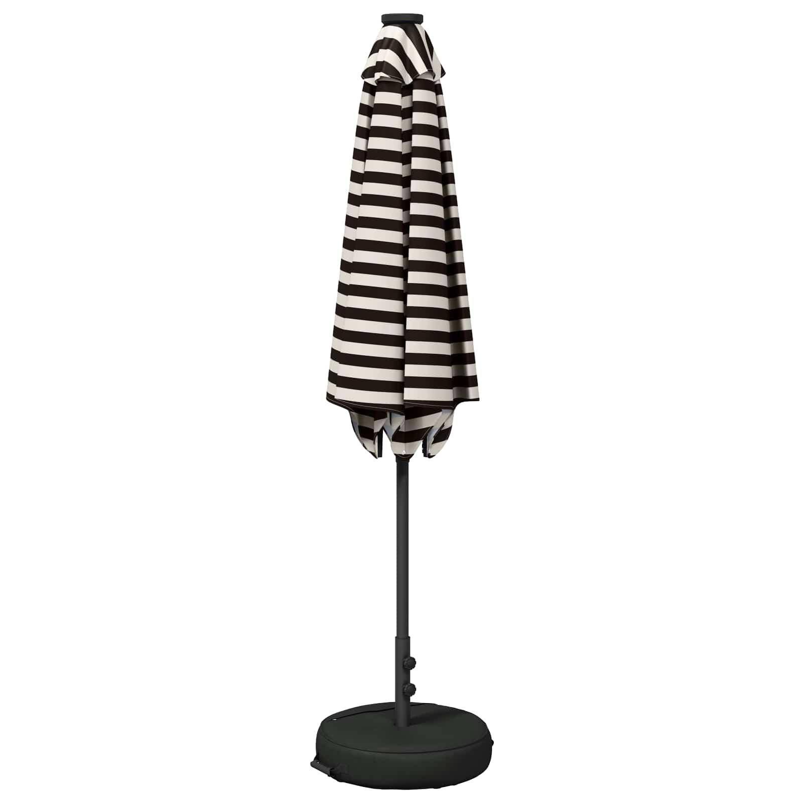 vidaXL Parasol ogrodowy z oświetleniem LED i podstawą 270 x 270 cm