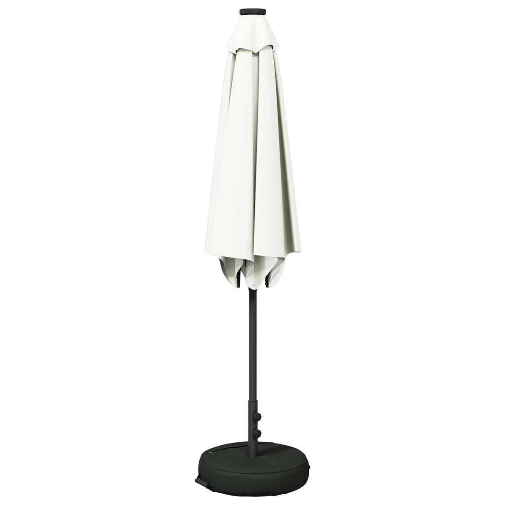 vidaXL Parasol ogrodowy z oświetleniem LED i podstawą 300 x 300 cm