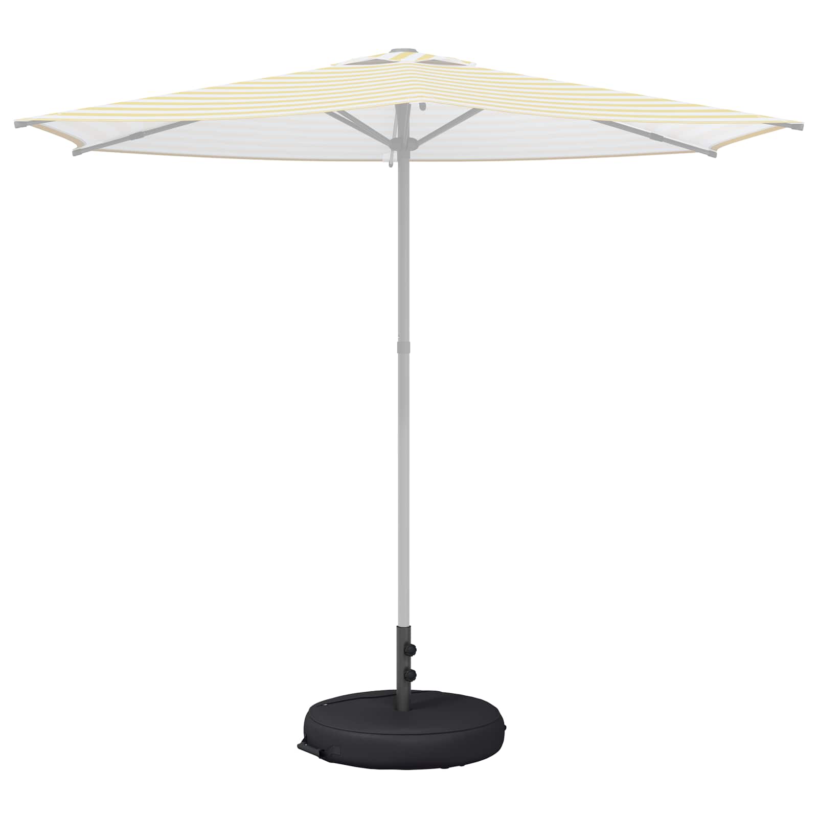 vidaXL Podstawa do parasola na patio 50 x 50 cm Stal Czarny