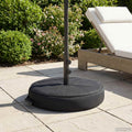 vidaXL Podstawa do parasola na patio 60 x 60 cm Stal Czarny