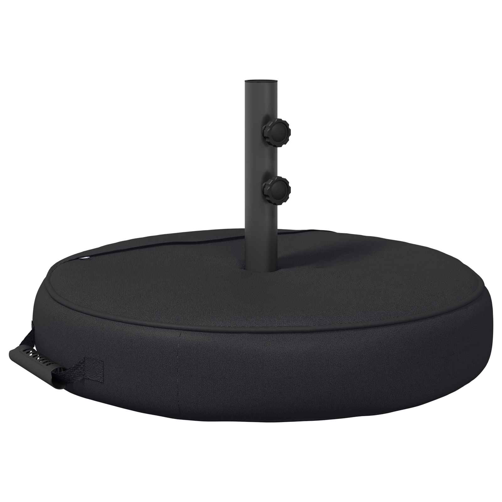 vidaXL Podstawa do parasola na patio 60 x 60 cm Stal Czarny