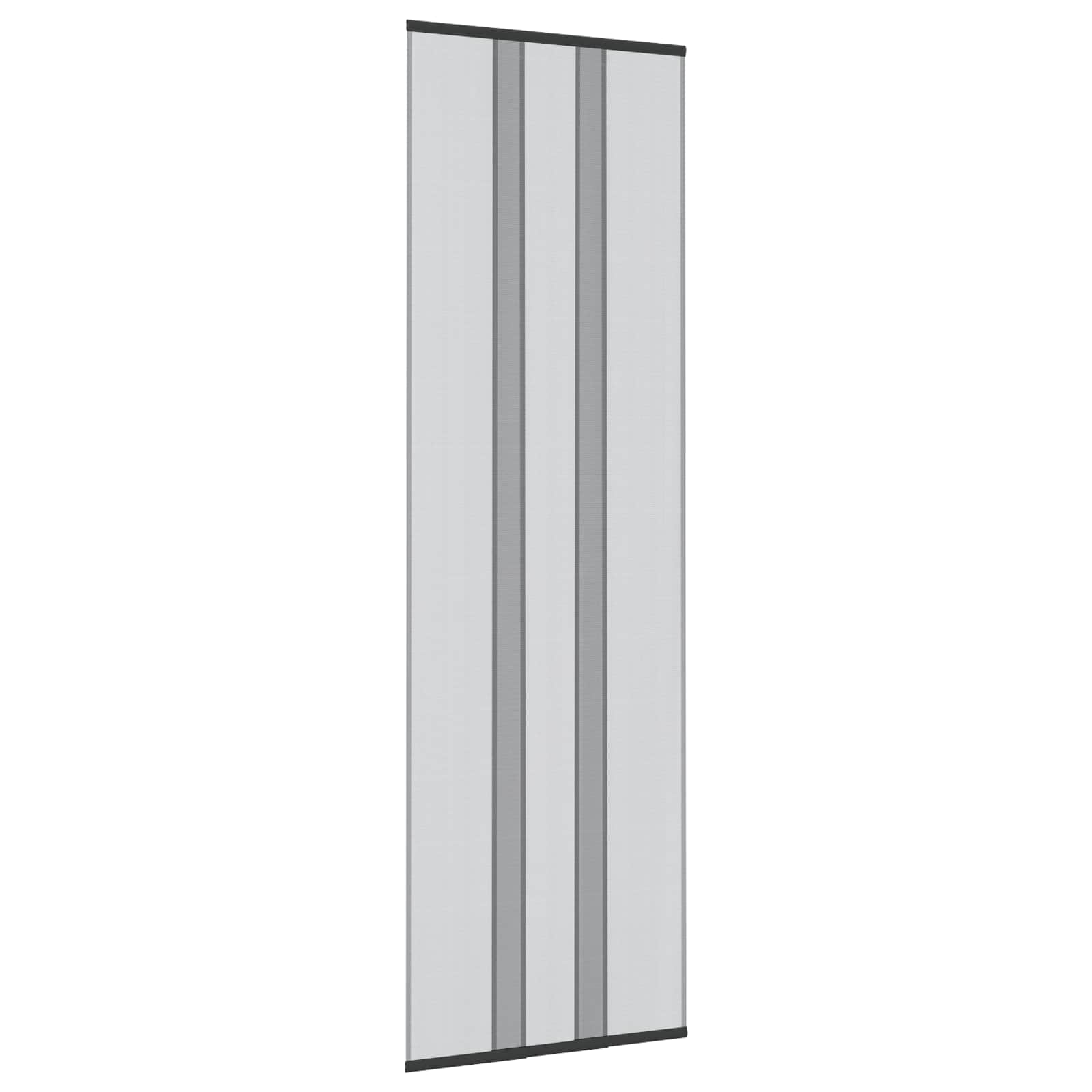 vidaXL Moskitiera drzwiowa z zasłoną siatkową Czarny 70 x 220 cm
