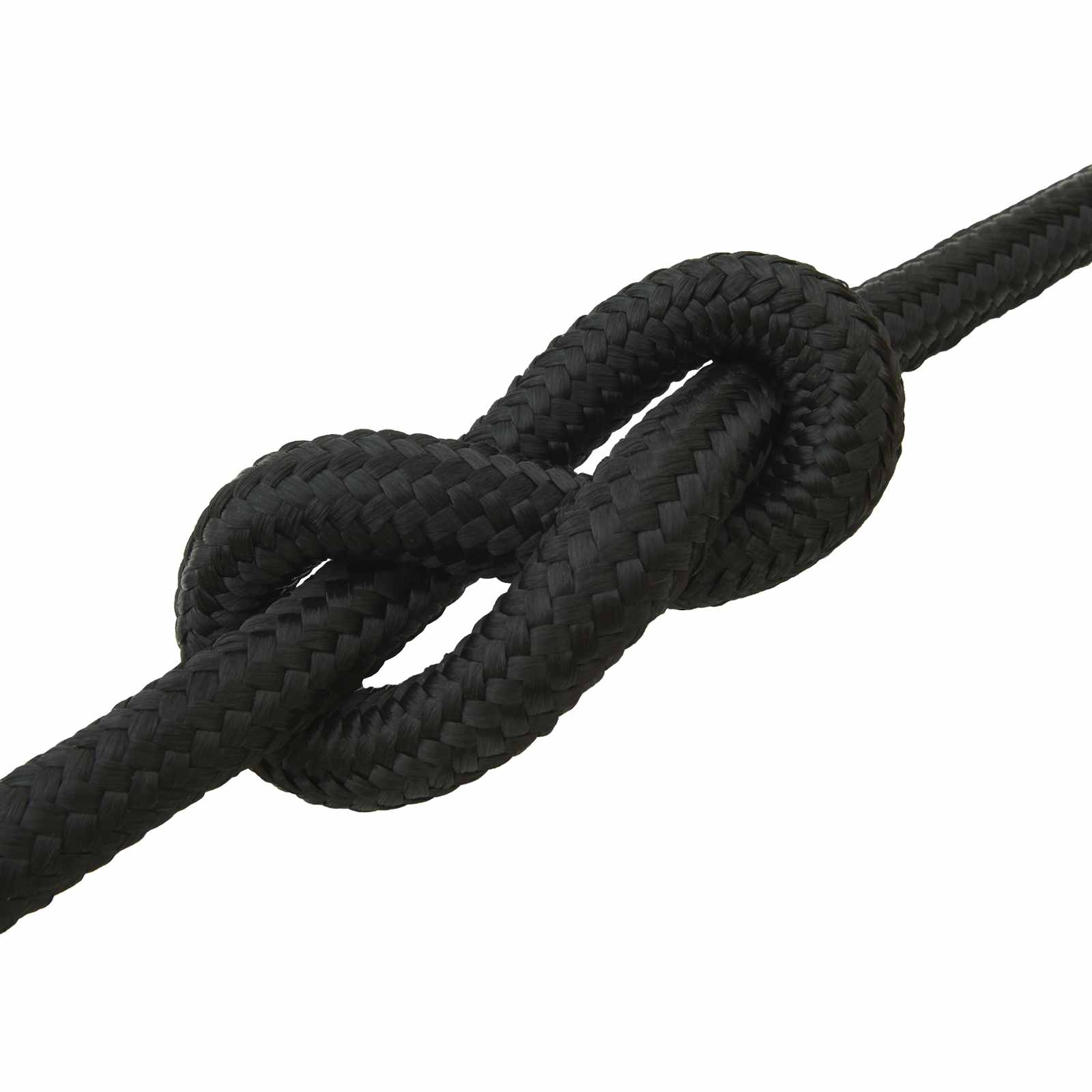 vidaXL Lina do łodzi 4 mm 25 m Czarny