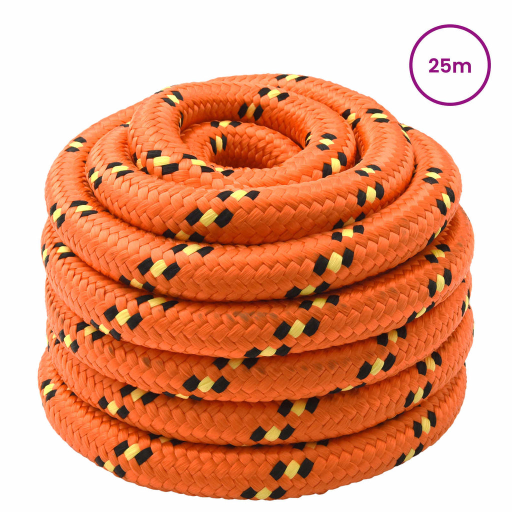 vidaXL Lina do łodzi 4 mm 25 m pomarańczowy