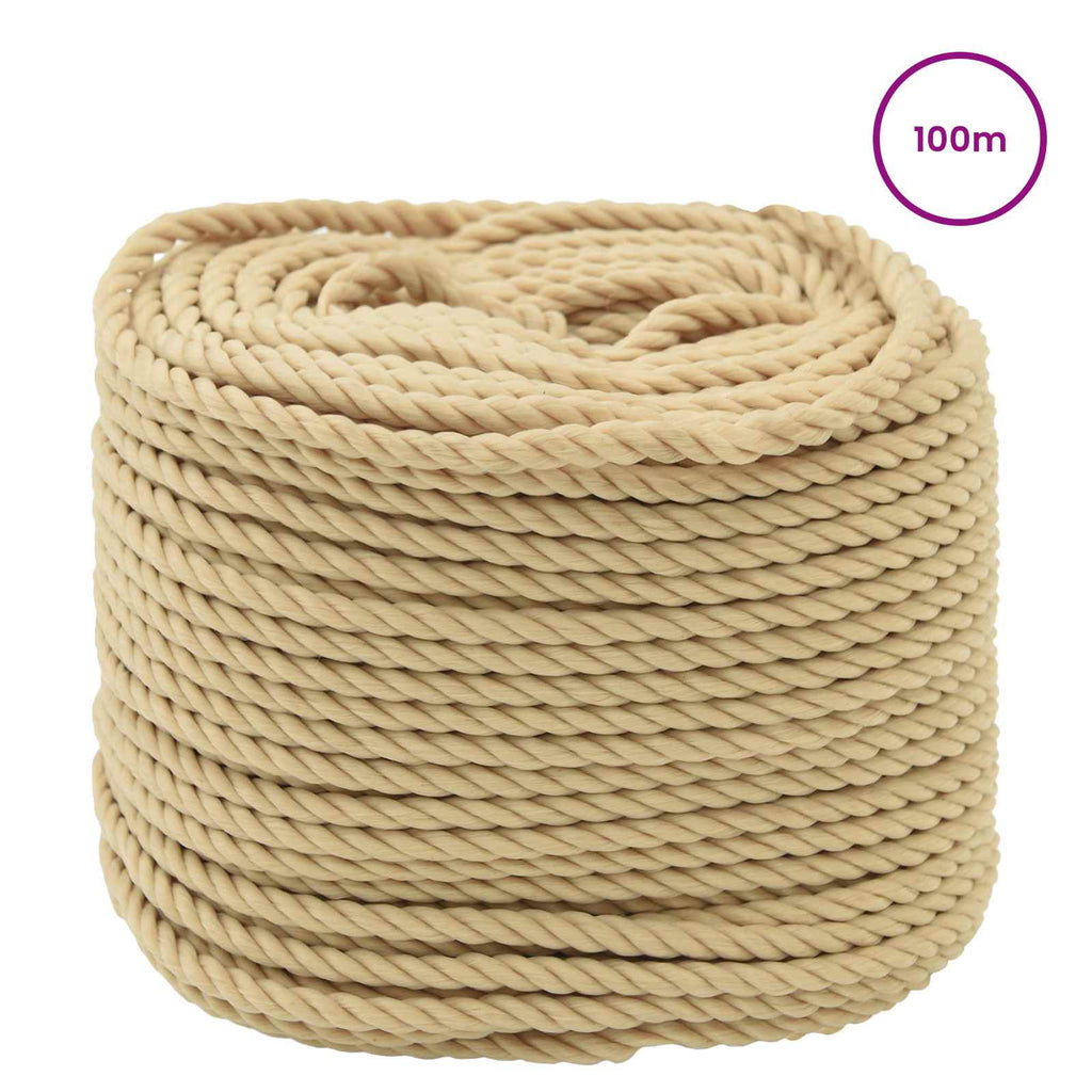 vidaXL Lina do łodzi 0.5 mm 100 m naturalny