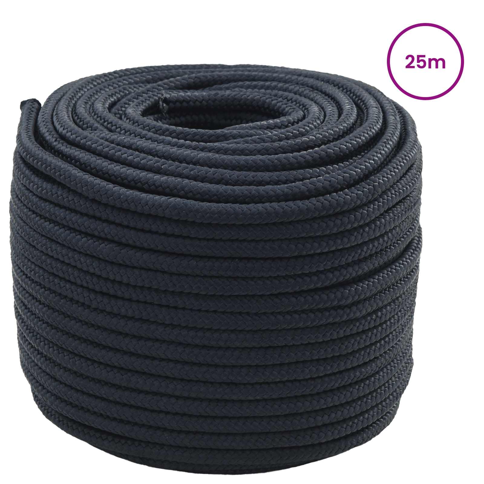 vidaXL Lina do łodzi 0.6 mm 25 m Niebieski królewski Poliester