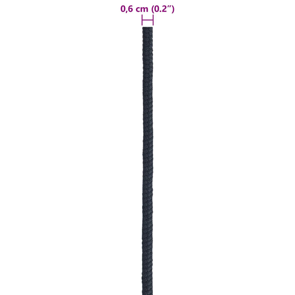vidaXL Lina do łodzi 0.6 mm 100 m Niebieski królewski Poliester