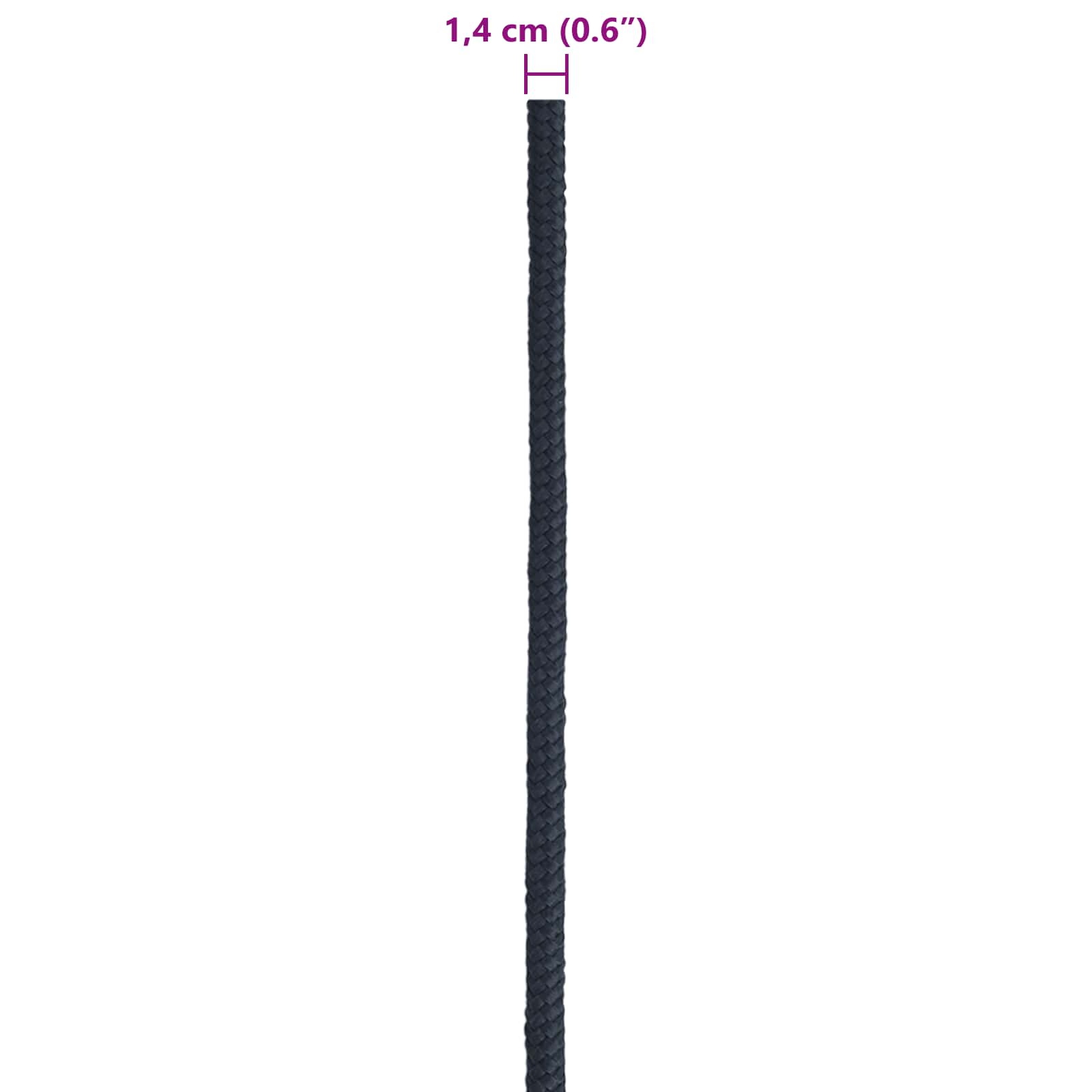vidaXL Lina do łodzi Niebieski królewski 250 m Poliester