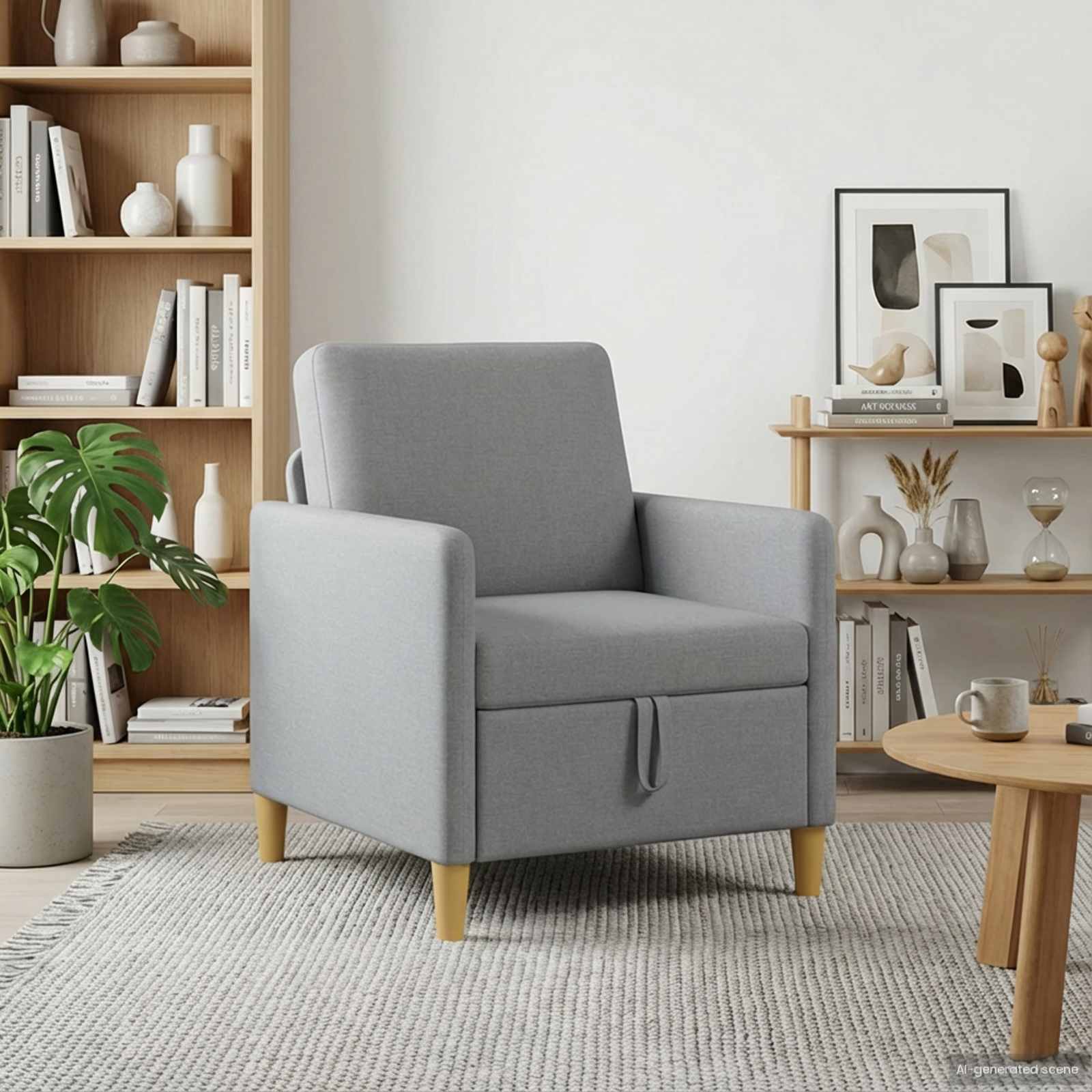 vidaXL Sofa z miejscem do przechowywania jasnoszary 72 x 78 x 87 cm