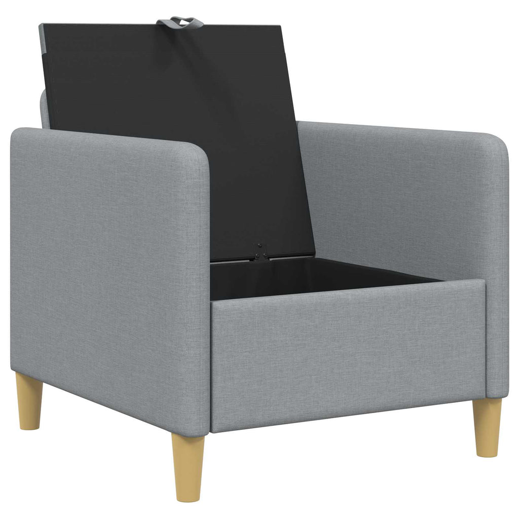 vidaXL Sofa z miejscem do przechowywania jasnoszary 72 x 78 x 87 cm