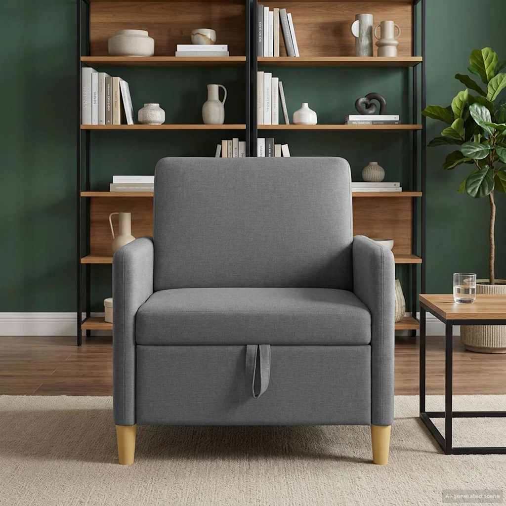 vidaXL Sofa z miejscem do przechowywania ciemnoszary 72 x 78 x 87 cm