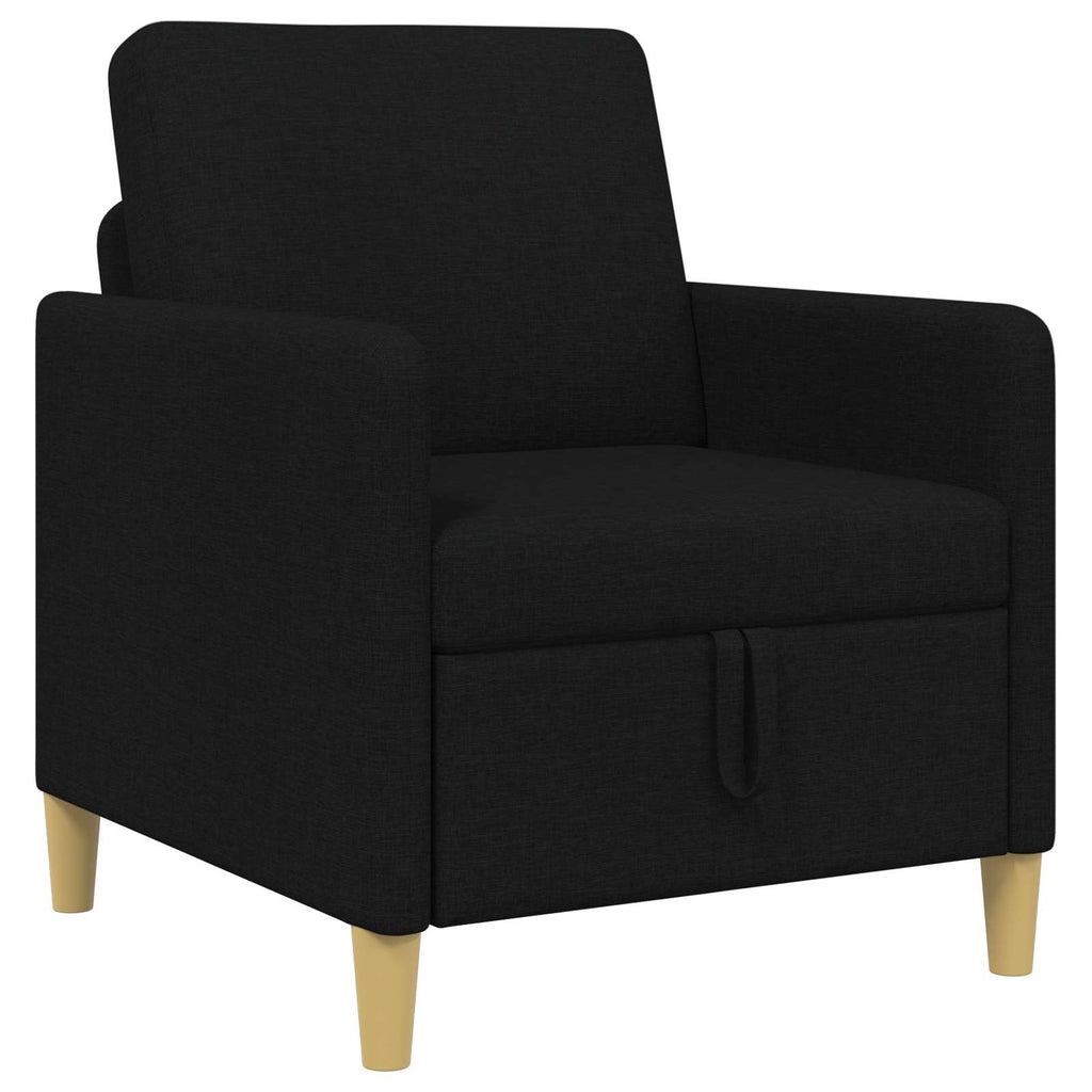 vidaXL Sofa z miejscem do przechowywania Czarny 72 x 78 x 87 cm