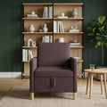 vidaXL Sofa z miejscem do przechowywania Ciemny brąz 72 x 78 x 87 cm